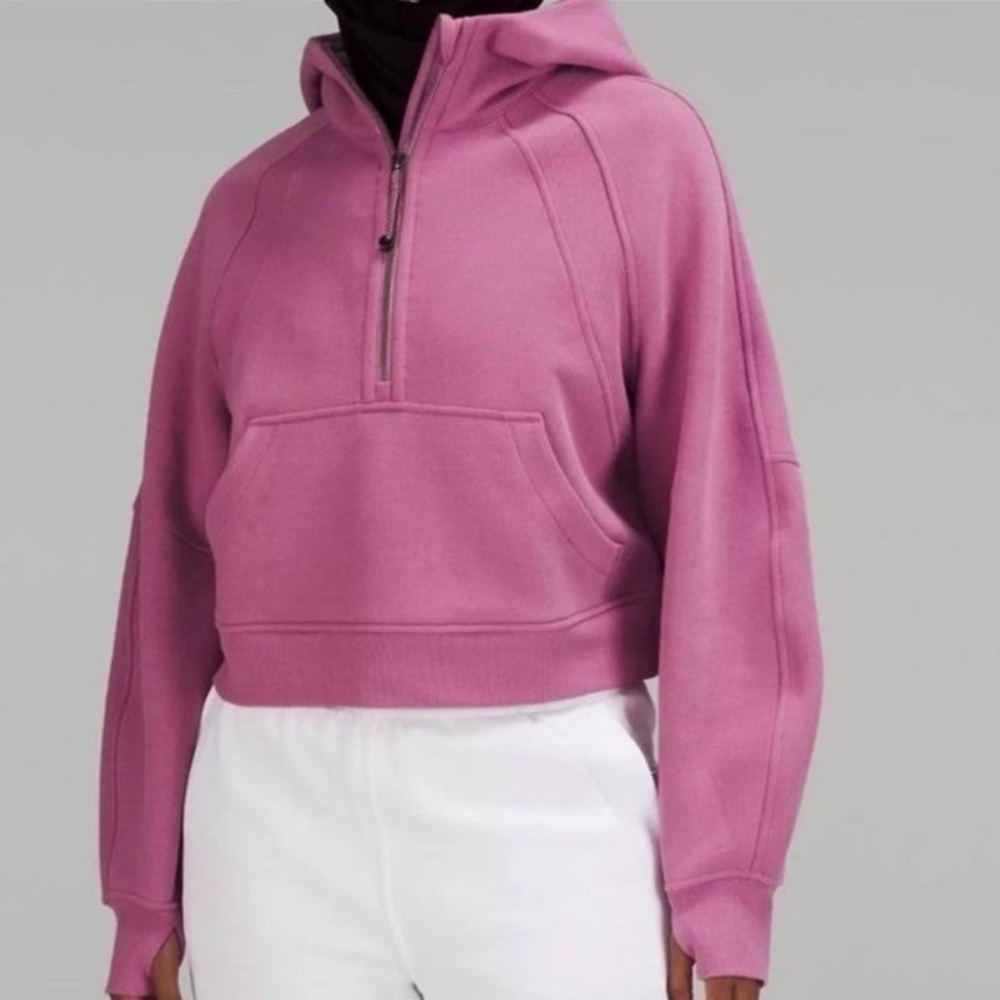 Lululemon Scuba Oversized Half-Zip Hoodie in Velvet Dust